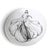 Black Mid 20th Century Set of Five Graphic Porcelain Heinrich & Co. H&c Selb Bavaria Vegetable Plates For Sale - Image 8 of 12