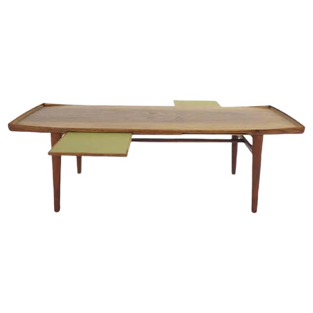 Model Forma Swedish Coffee Table with Pull-Out Extensions by Alf Svensson for Tingströms, 1950s For Sale