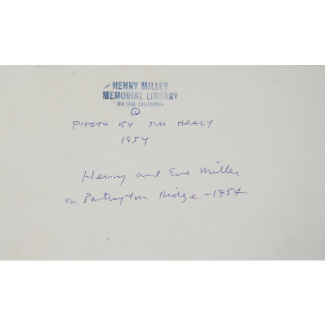 Henry Miller and Eve Miller on Partington Ridge - 1954 Original Photograph by Jim Healy For Sale - Image 9 of 9