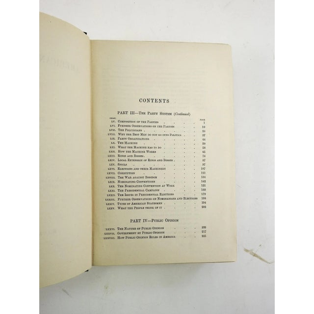 Late 19th Century 1888 the American Commonwealth by James Bryce Books - a Pair For Sale - Image 5 of 6