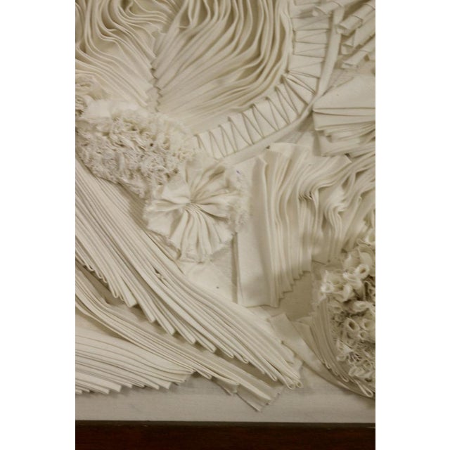 Cream Yasmina Kijek, Abysse, 2024, Fabric Sculpture Painting For Sale - Image 8 of 17