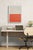 Mid-Century Modern Pattern Over Pattern With Red and Cream For Sale - Image 3 of 4