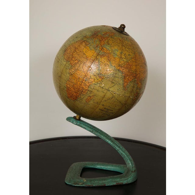 Antique Style Decorative Globe, made circa 1960s Dimensions : 10.5" H x 7.5" W Base: 5" W x 4" D