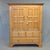 A beautiful and functional antique late 1800s hand crafted scrubbed pine Irish linen press cabinet. The distinctive window...