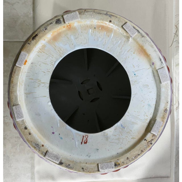 Pink Vintage 1960s Mid-Century Chinese Famille Rose Pink Ceramic Garden Stool For Sale - Image 8 of 11