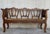 About Antique 19th century English Victorian bench. Listing features cabriole legs, caned seats, balloon backs, solid wood...