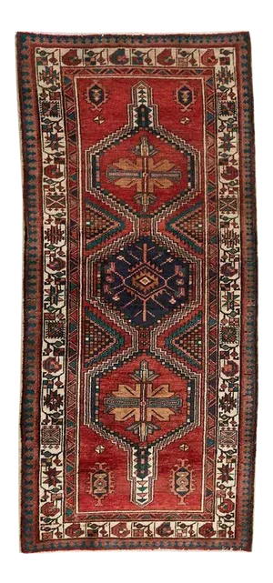 Vintage Persian Kazak Runner Rug