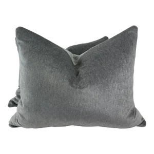 Holly Hunt "New Fortune" in Lucky Strike Indoor/Outdoor Velvet 16"x20" Pillows-A Pair