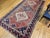 Vintage Persian Shiraz Tribal Area Rug, Hand-Knotted Wool, Geometric Pattern, Rust-Red & Navy, 5x10 For Sale - Image 9 of 11