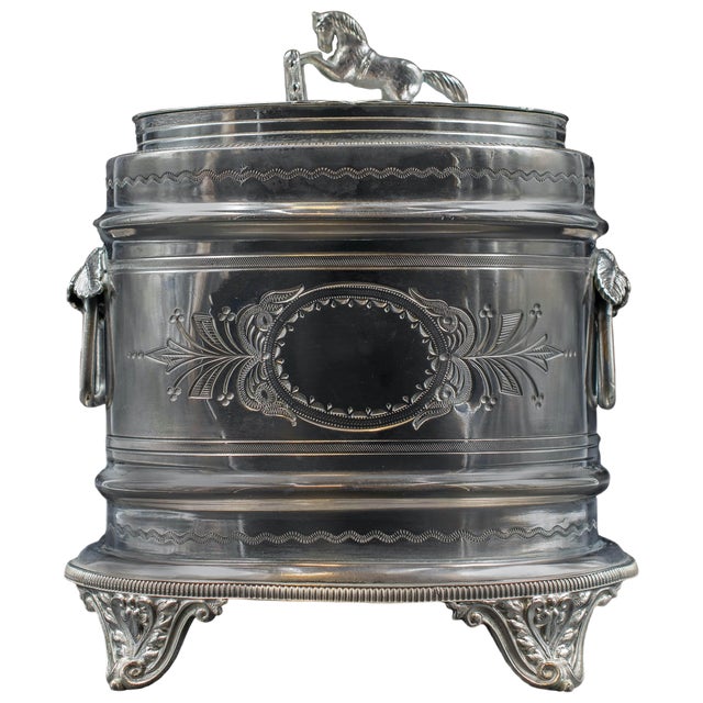 Silver-Plated Box from Domney and Brown Birmingham, England, 19th Century For Sale