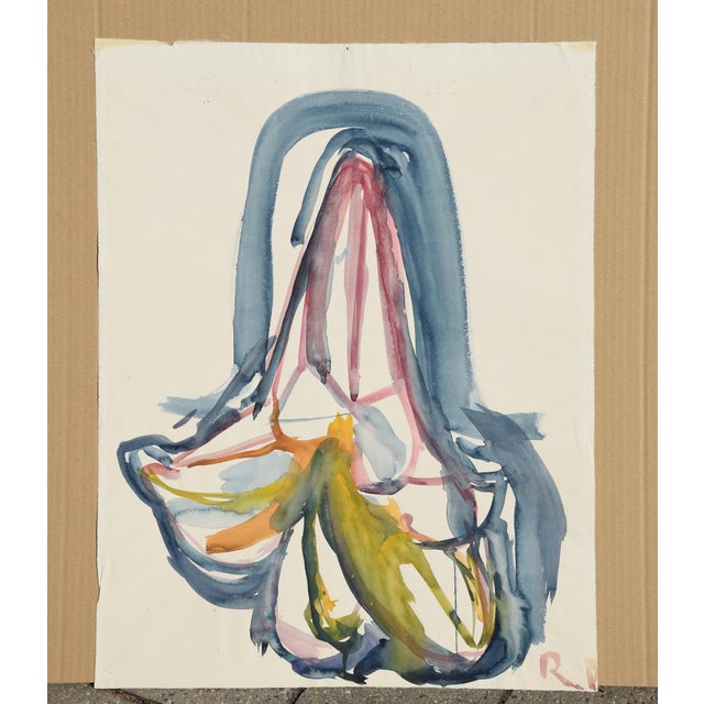 1950s Charlotte Hilmer, Iris Blossom, 1955, Oil on Canvas For Sale - Image 5 of 12