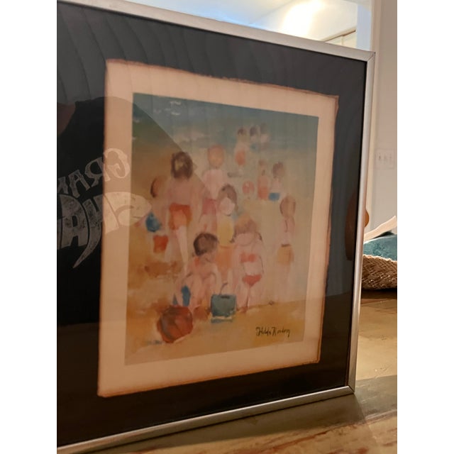 1972 Hilda Rindom “Hilda’s Little People” Figurative Artwork, Rindom Galleries Florida For Sale - Image 4 of 9