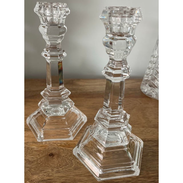 Late 20th Century Vintage Tiffany & Co. Traditional Candlestick Holders-Set of Deux For Sale - Image 5 of 10