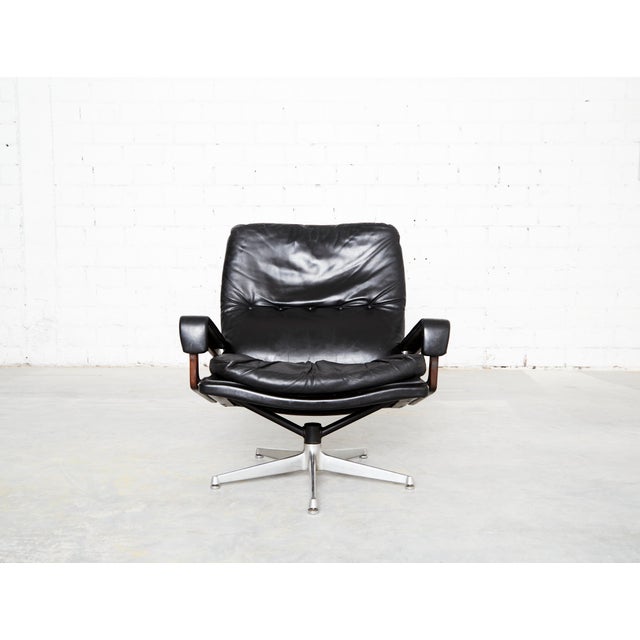 Mid-Century Modern King Chair by André Vandenbrouck for Strässle For Sale - Image 3 of 18