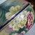 Early 20th Century Floral Table Lamp Hand Painted Porcelain Style of Royal Nippon Black Bell Shade For Sale - Image 11 of 18
