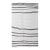 Black White Striped Hemp Kilim Rug - 6`1" X 10`0" For Sale