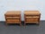 Basic Witz Mid Century Modern Burlwood Nightstands Bedside Tables a Pair 6577 For Sale - Image 15 of 15
