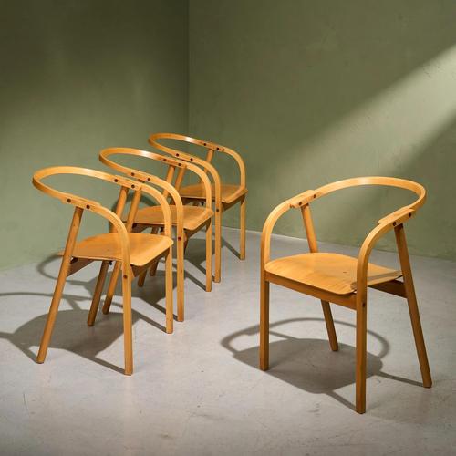 Otto Demountable Chairs by Werther Toffoloni znc Piero Palange for Ibis, Italy, Set of 4 For Sale - Image 9 of 9