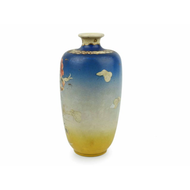Late 19th Century Late 19th Century Hand Painted Satsuma Moriage Vase For Sale - Image 5 of 7