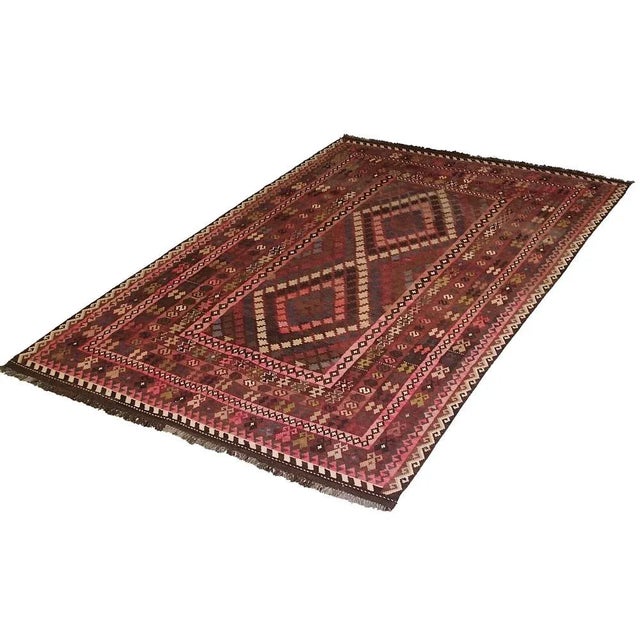 Afghan Kilim Rug, 1980s For Sale - Image 13 of 13