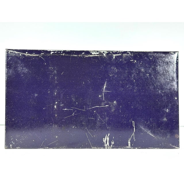Blue Vintage Fruit Cake Tin, F. O. Stone Baking Co. Advertisement For Sale - Image 8 of 10