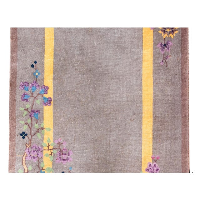 Textile Early 20th Century Chinese Art Deco Rug For Sale - Image 7 of 16