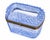Metal Blue Cut Glass With Silver Plated Trim Cache Box For Sale - Image 7 of 7