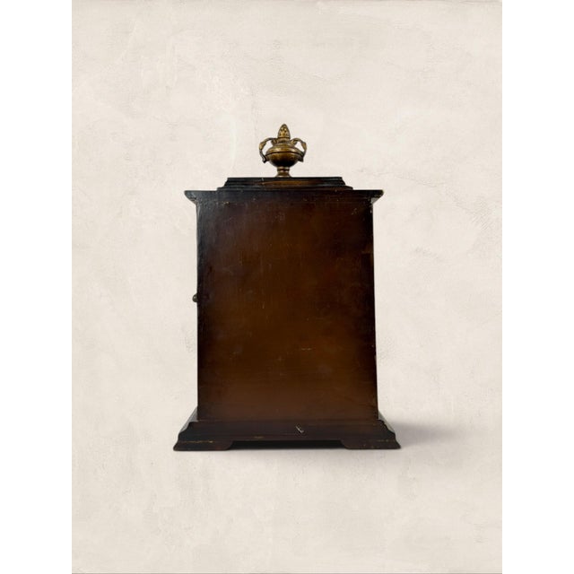 Vintage English Ornate Mantel Clock For Sale - Image 4 of 6