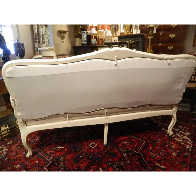 Gustavian Painted and Parcel Gilt Canape or Sofa, 19th Century For Sale - Image 9 of 10