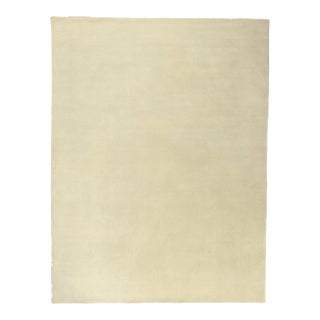 Contemporary Ivory Rug With Luxe Minimalist Style - 08'11 X 11'11 For Sale