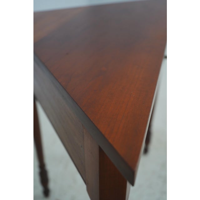 Eldred Wheeler Country Cherry Corner Table For Sale - Image 13 of 17