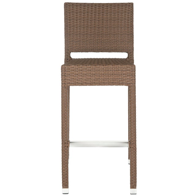 Mitchell Indoor-Outdoor Barstool in Brown For Sale In Philadelphia - Image 6 of 6