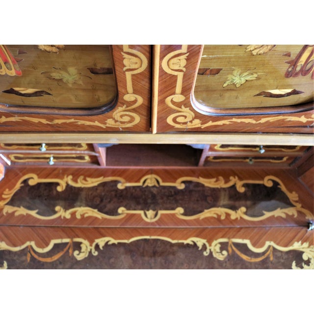 1960s Baroque Inlaid Trumeau, 1960s For Sale - Image 5 of 15