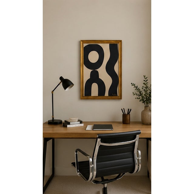 Black Desert Rhythm II Modern Painting Framed by Bryan Boomershine For Sale - Image 8 of 10
