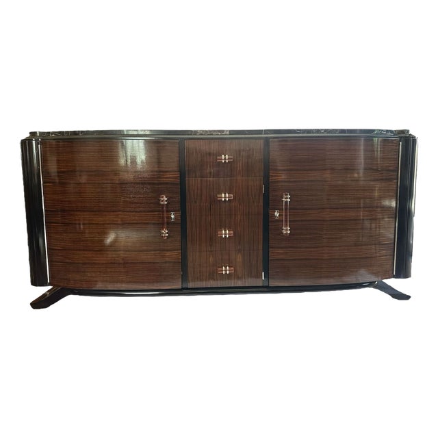 Art Deco Sideboard in Makassar Ebony, France, 1930s For Sale