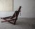 Rare Dominic Michaelis Leather Sling Sail Chair and Ottoman For Sale In Las Vegas - Image 6 of 11