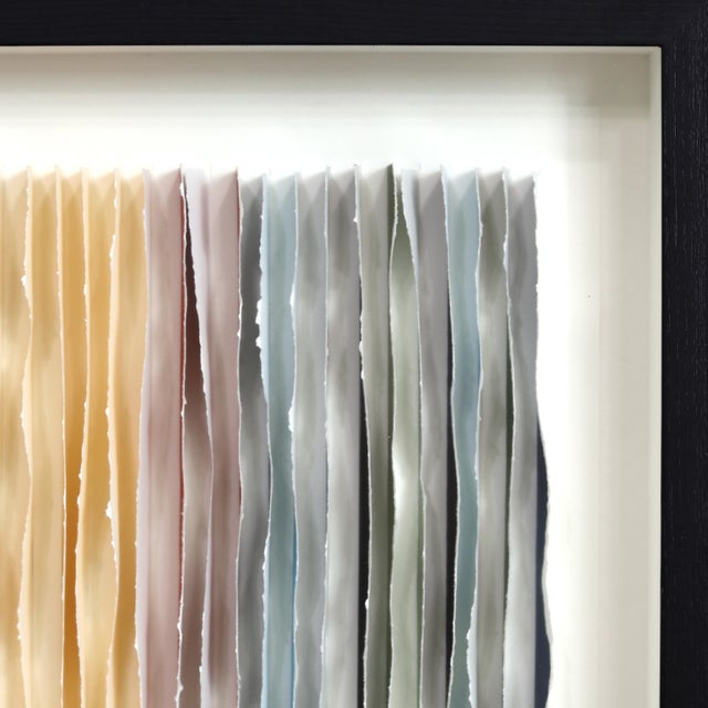 Paper Fire Within - Original Framed Sculptural Abstract Mixed Media Artwork on Paper For Sale - Image 7 of 9