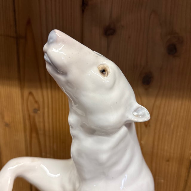 1950s 1950s Fabulous Anthony Freeland MacFarlin Large Ceramic Polar Bear For Sale - Image 5 of 6