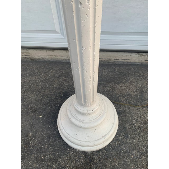 Postmodern Torchiere Plaster Floor Lamp For Sale - Image 3 of 8