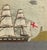 Pair of Royal Navy Sailor’s Woolworks by the Same Hand With Trapunto Sails For Sale - Image 17 of 18