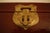 Mid 20th Century Leather Chinese Box With Brass Hardware and Black Silk Lining For Sale - Image 5 of 12