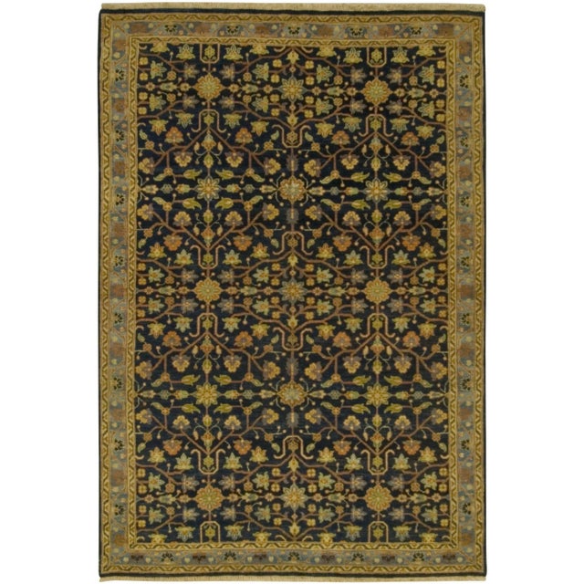 2010s Oriental Style Hand Knotted Rug - 5'2" X 7'8" For Sale - Image 9 of 9