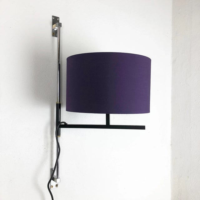 Minimalist Metal Adjustable Wall Light attributed to Cosack, Germany, 1960s For Sale - Image 6 of 18