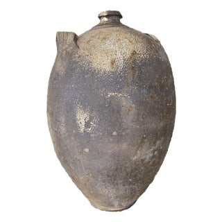Antique French Sandstone Oil Jar, 1900s For Sale