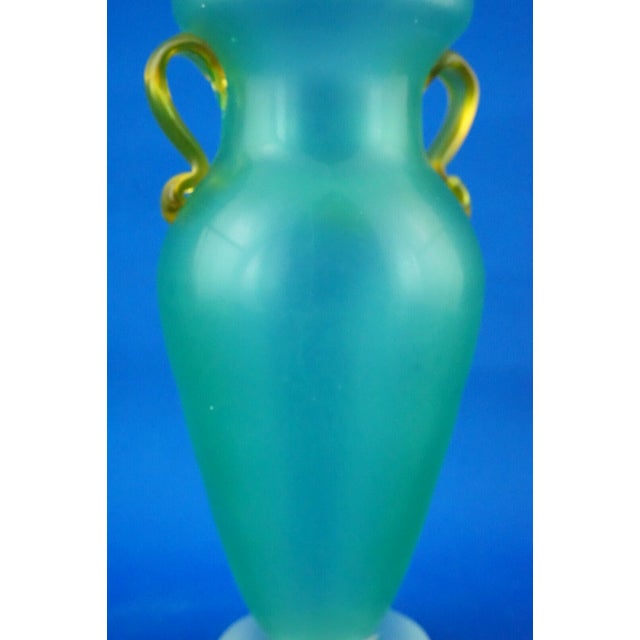 Murano Blown Glass Amphora Vase by Barbini, 1950s For Sale - Image 18 of 18