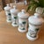 Set of 4 Antique Porcelain Apothecary Jars With Hand Painted Palm Tree and Serpent Decoration For Sale In New York - Image 6 of 12