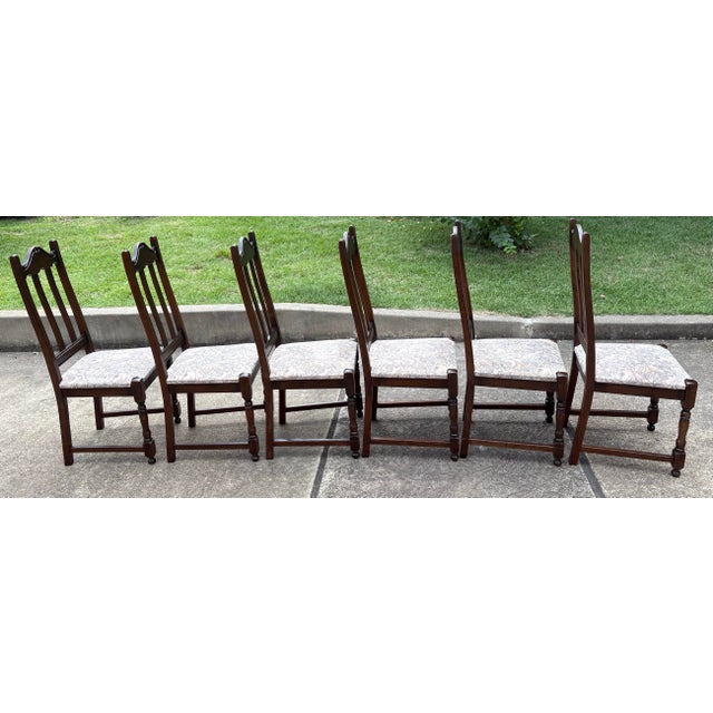 French Country French Country Dining Chairs With Upholstery Seats - Set of 6 For Sale - Image 3 of 10