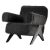 Mongolian Fur Souvenir Armchair by Gio Pagani For Sale - Image 6 of 6