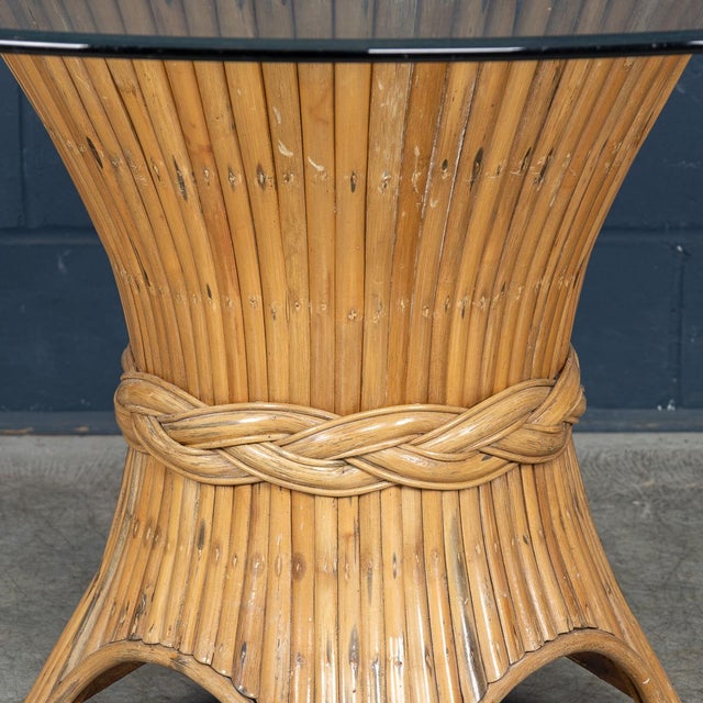 Brown Vintage Dining Table by McGuire, 1970 For Sale - Image 8 of 15