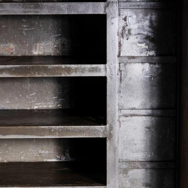 1920's english industrial strong locker - sourced in lancashire from a machine parts tool maker it is a heavy secure...